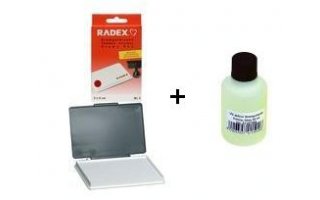 Imagenes de Radex Stampo + Tinta UV 50ml (transparente, azul)
